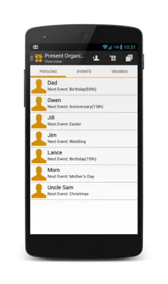 Present Organizer android App screenshot 3